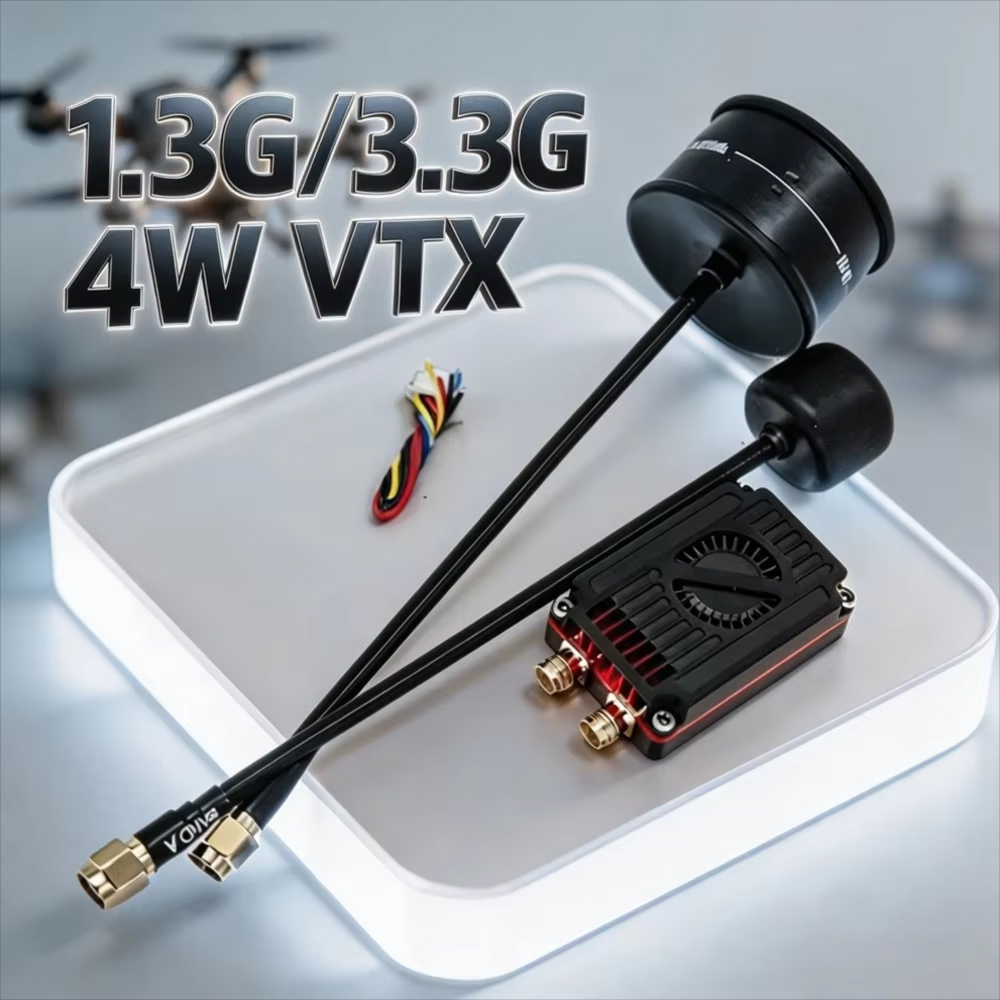 Fpv Drone Vtx - Rushfpv Rush 1.3G/3.3G 4W 7-30V Çift