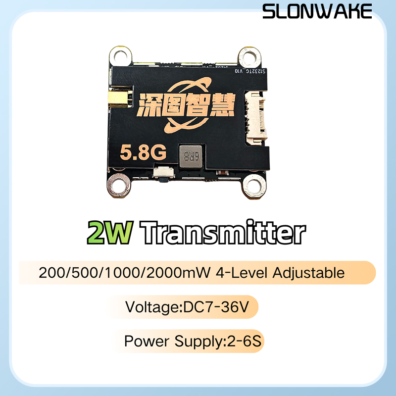 SLONWAKE 5.8G 56CH 2W verici V - Fpv Drone Receiver incelemesi ve fiyatı